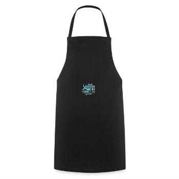 Awareness of Tourette's syndrome - Cooking Apron - black - Front - AI Model Male 185 dark (185cm)