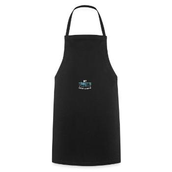 Awareness of Tourette's syndrome - Cooking Apron - black - Front - AI Model Male 185 dark (185cm)