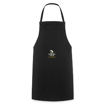 Walleye Hunter Walleye Fishing - Cooking Apron - black - Front - AI Model Male 185 dark (185cm)