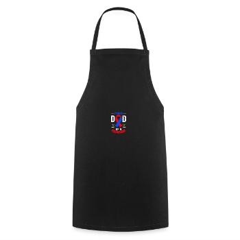 Congenital heart defect CHD consciousness - Cooking Apron - black - Front - AI Model Male 185 dark (185cm)