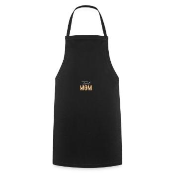 Majorette danseuse tambour-major - Tablier de cuisine - noir - Devant - AI Model Male 185 dark (185cm)