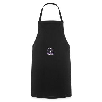 Travailleur social scolaire - Tablier de cuisine - noir - Devant - AI Model Male 185 dark (185cm)