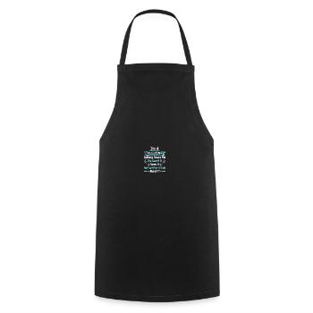 Travailleur social scolaire - Tablier de cuisine - noir - Devant - AI Model Male 185 dark (185cm)
