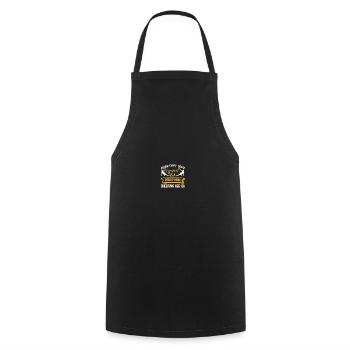 Proud gymnastics mom - Cooking Apron - black - Front - AI Model Male 185 dark (185cm)