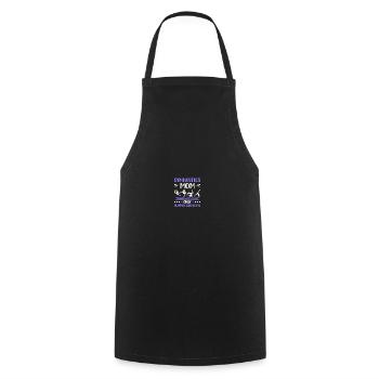 Proud gymnastics mom - Cooking Apron - black - Front - AI Model Male 185 dark (185cm)