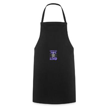 Proud gymnastics mom - Cooking Apron - black - Front - AI Model Male 185 dark (185cm)