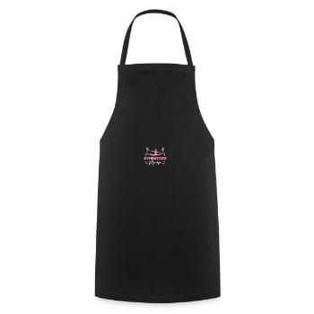 Proud gymnastics mom - Cooking Apron - black - Front - AI Model Male 185 dark (185cm)