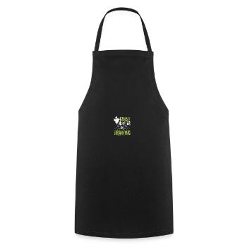 Paranormal Investigator Ghostbusters - Cooking Apron - black - Front - AI Model Male 185 dark (185cm)