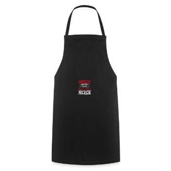 PACU Nurse Recovery Room Nurse - Cooking Apron - black - Front - AI Model Male 185 dark (185cm)