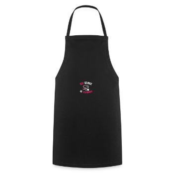 Nurse Intensive Care ICU - Cooking Apron - black - Front - AI Model Male 185 dark (185cm)