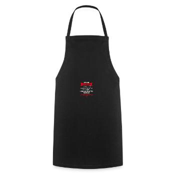 Nurse Intensive Care ICU - Cooking Apron - black - Front - AI Model Male 185 dark (185cm)