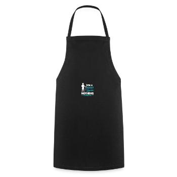 Chef scout - Tablier de cuisine - noir - Devant - AI Model Male 185 dark (185cm)