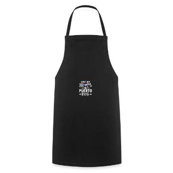 Portoricains Porto Rico - Tablier de cuisine - noir - Devant - AI Model Male 185 dark (185cm)
