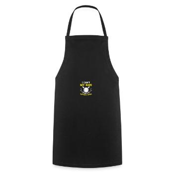 Baseball Softball Mom - Cooking Apron - black - Front - AI Model Male 185 dark (185cm)