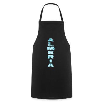 Almeria Espagne City Font Skyline Accueil - Tablier de cuisine - noir - Devant - AI Model Male 185 dark (185cm)