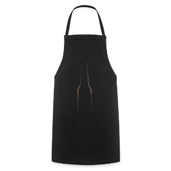 Bierflasche - Kochschürze - Schwarz - Vorne - AI Model Male 185 dark (185cm)