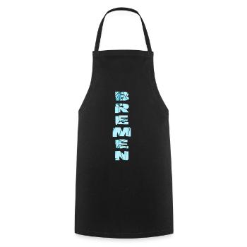Brême Allemagne City Font Skyline Accueil - Tablier de cuisine - noir - Devant - AI Model Male 185 dark (185cm)