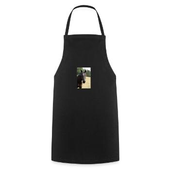 Pferde - Kochschürze - Schwarz - Vorne - AI Model Male 185 dark (185cm)