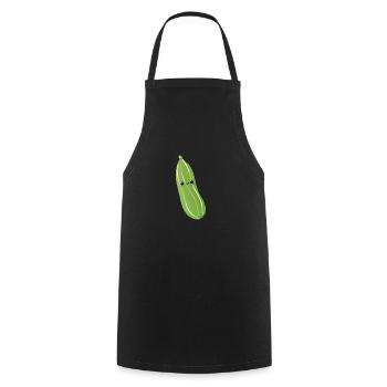 Zucchini - Kochschürze - Schwarz - Vorne - AI Model Male 185 dark (185cm)