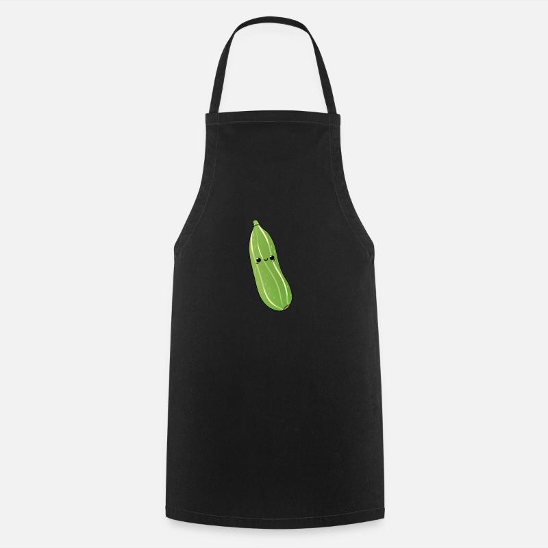 Courgettes - Tablier de cuisine - noir