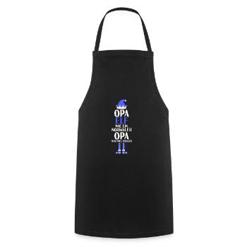 Opa Elf Opas Geschenk - Kochschürze - Schwarz - Vorne - AI Model Male 185 dark (185cm)