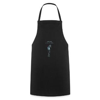 Citations non motivantes - à l’intérieur : mort - Tablier de cuisine - noir - Devant - AI Model Male 185 dark (185cm)
