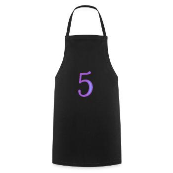 5. CINQ - Tablier de cuisine - noir - Devant - AI Model Male 185 dark (185cm)