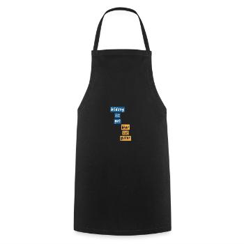 Informatiker Programmierer Admin Nerd Geschenk - Kochschürze - Schwarz - Vorne - AI Model Male 185 dark (185cm)