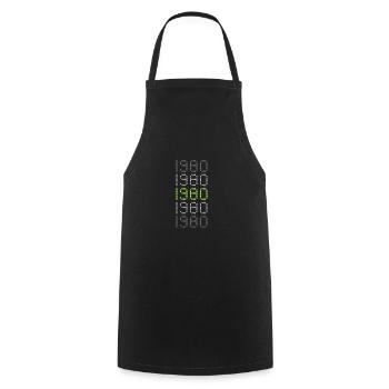 Witzig 1980 - Tablier de cuisine - noir - Devant - AI Model Male 185 dark (185cm)