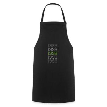 Style 1998 - Cooking Apron - black - Front - AI Model Male 185 dark (185cm)