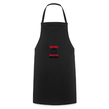 Avertissement de navire J’ai acheté le forfait boisson Croisière - Tablier de cuisine - noir - Devant - AI Model Male 185 dark (185cm)