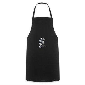 Danseur HipHop - Tablier de cuisine - noir - Devant - AI Model Male 185 dark (185cm)