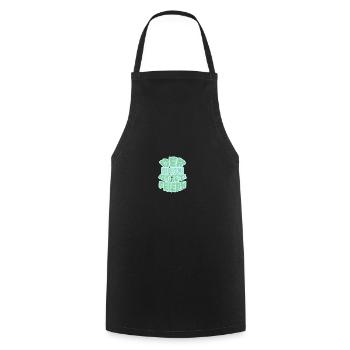 Cadeau pour Dimitri - Tablier de cuisine - noir - Devant - AI Model Male 185 dark (185cm)
