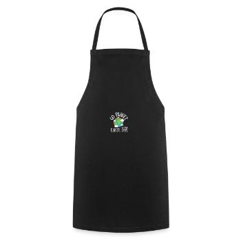 Go Planet It's Your Earth Day Rainbow - Kochschürze - Schwarz - Vorne - AI Model Male 185 dark (185cm)