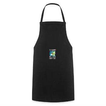Go Planet It's Your Earth Day Rainbow - Kochschürze - Schwarz - Vorne - AI Model Male 185 dark (185cm)