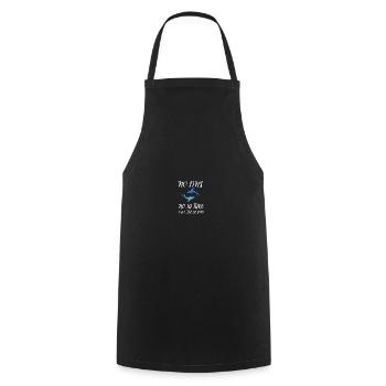 No Fins No Future Safe Sharks - Kochschürze - Schwarz - Vorne - AI Model Male 185 dark (185cm)