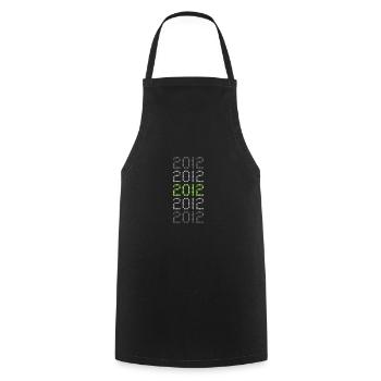 2012 - Cooking Apron - black - Front - AI Model Male 185 dark (185cm)