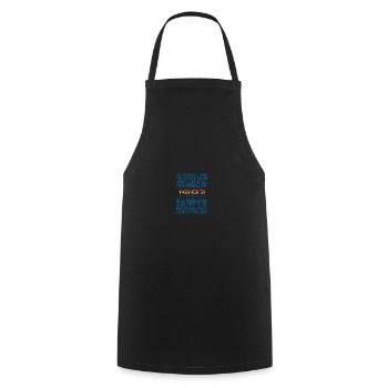 Rainbow 1983 - Cooking Apron - black - Front - AI Model Male 185 dark (185cm)