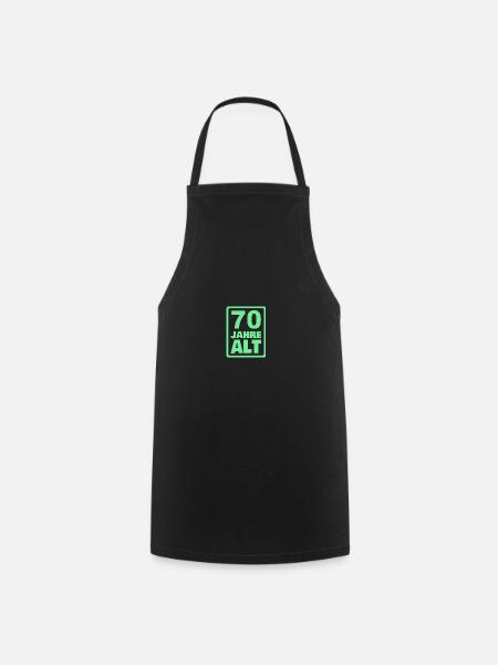 70 ans - Tablier de cuisine - noir