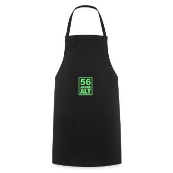 56 - Cooking Apron - black - Front - AI Model Male 185 dark (185cm)