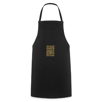 Rainbow 2007 - Cooking Apron - black - Front - AI Model Male 185 dark (185cm)