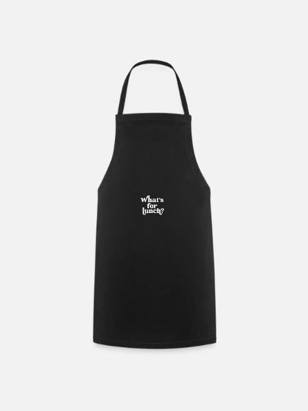 Qu’est-ce qu’il y a pour le déjeuner Funny Lunch Lady - Tablier de cuisine - noir