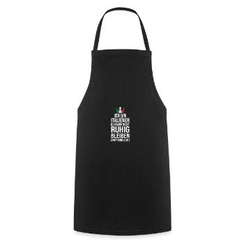 Italie Vaffanculo italien - Tablier de cuisine - noir - Devant - AI Model Male 185 dark (185cm)