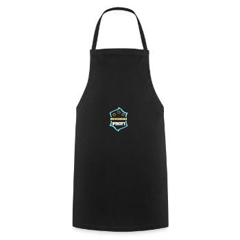 Occupation: Kindergarten teacher - Cooking Apron - black - Front - AI Model Male 185 dark (185cm)