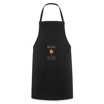 Maler Handwerker Beruf Spruch Geschenk - Kochschürze - Schwarz - Vorne - AI Model Male 185 dark (185cm)