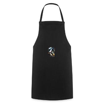 Breakdance - Kochschürze - Schwarz - Vorne - AI Model Male 185 dark (185cm)