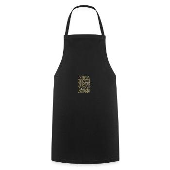 Cadeau pour Amilia - Tablier de cuisine - noir - Devant - AI Model Male 185 dark (185cm)