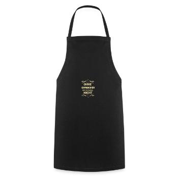 Gift for watchmakers - Cooking Apron - black - Front - AI Model Male 185 dark (185cm)