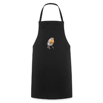 Robin Magic Cute Bird Nature Gift - Cooking Apron - black - Front - AI Model Male 185 dark (185cm)