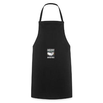 Je bois du café et déteste la tasse de café - Tablier de cuisine - noir - Devant - AI Model Male 185 dark (185cm)